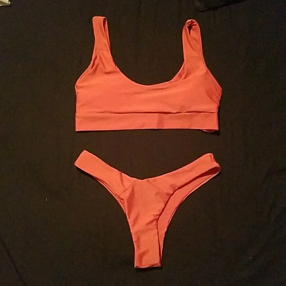 burnt orange bikinis